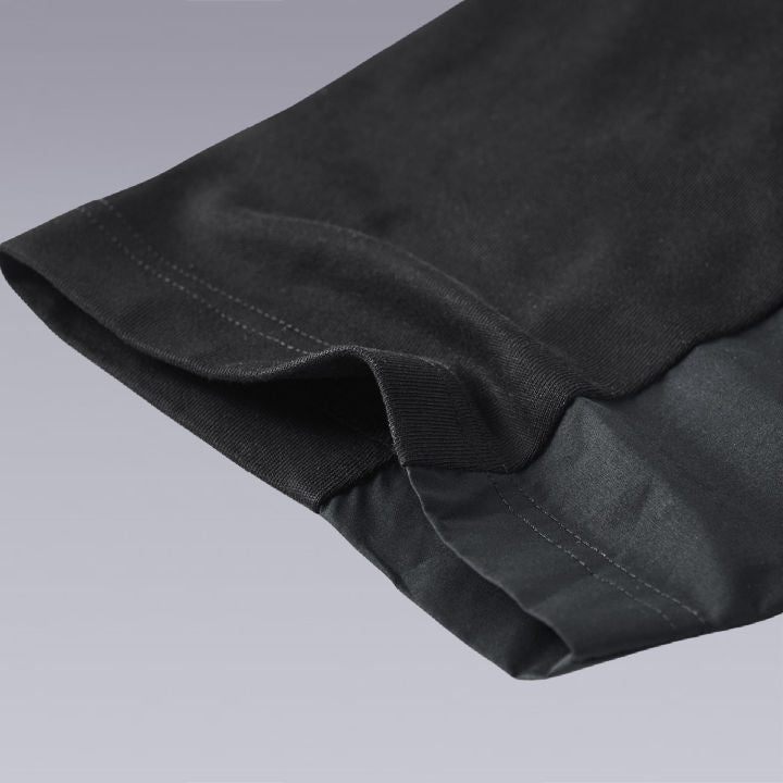 The Fabric of The VIP URBAN Black Techwear T-SHIRT