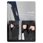 Velcro of the The 0107 Ski Down Techwear Jacket in black Color