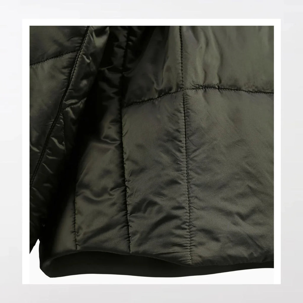 Details of the Black Efficient Insulated Techwear Jacket - Clotechnow