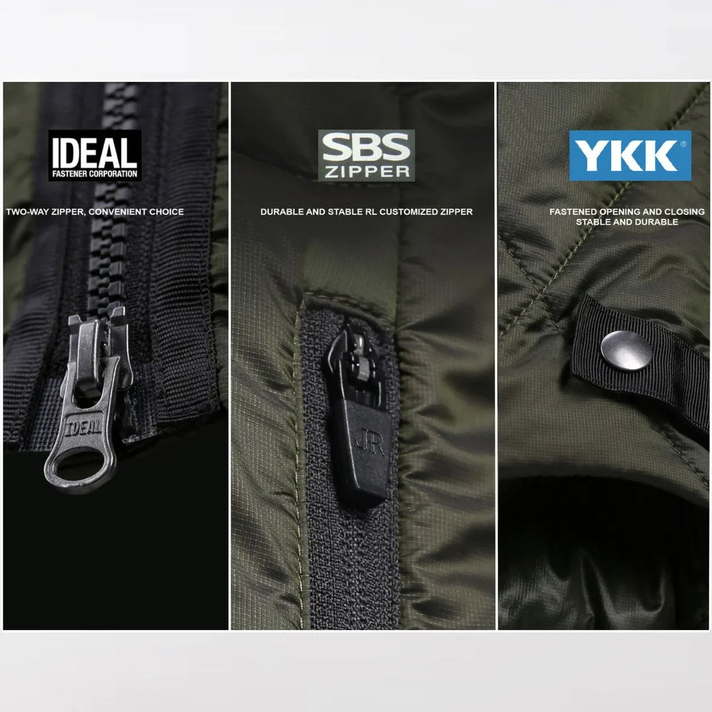 Details of the Black Efficient Insulated Techwear Jacket - Clotechnow