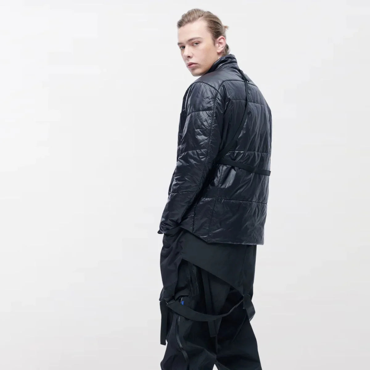 Black Efficient Insulated Techwear Jacket - Clotechnow