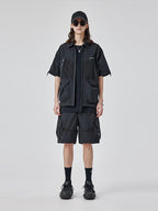 Trendy cargo shorts with a youthful pop aesthetic, ideal for teen guys. Featuring a loose fit, mid-rise waist, and multiple pockets for a stylish and functional look.