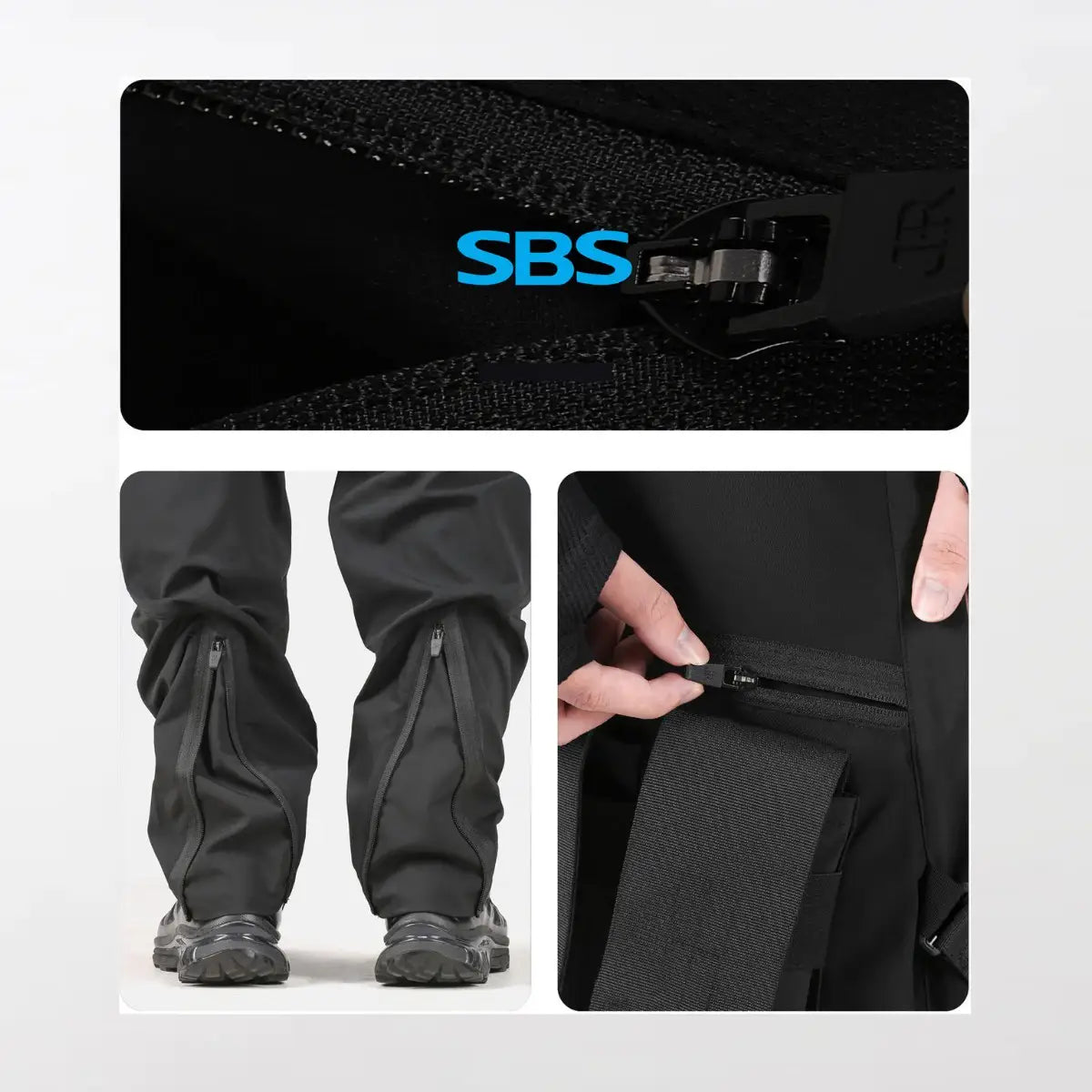 Details of the Aventura Waterproof Techwear Pants - Clotechnow