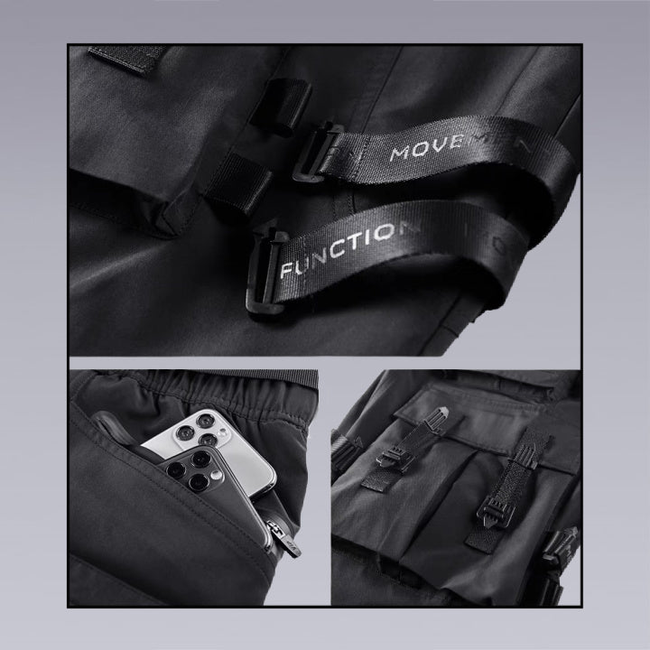 Clotechnow Multi-Pocket techwear Pants are perfect if you are looking for a budget-friendly pair of tactical pants. These shorts have six pockets total, two of which are on the side while another couple of pockets are on the butt area. This pair of tactical pants also come with a removable webbing belt and have a zipper pocket which closes tight at the top. These pants are machine washable and can be dried using the tumble dryer. If you are looking for tactical pants, this one is perfect.