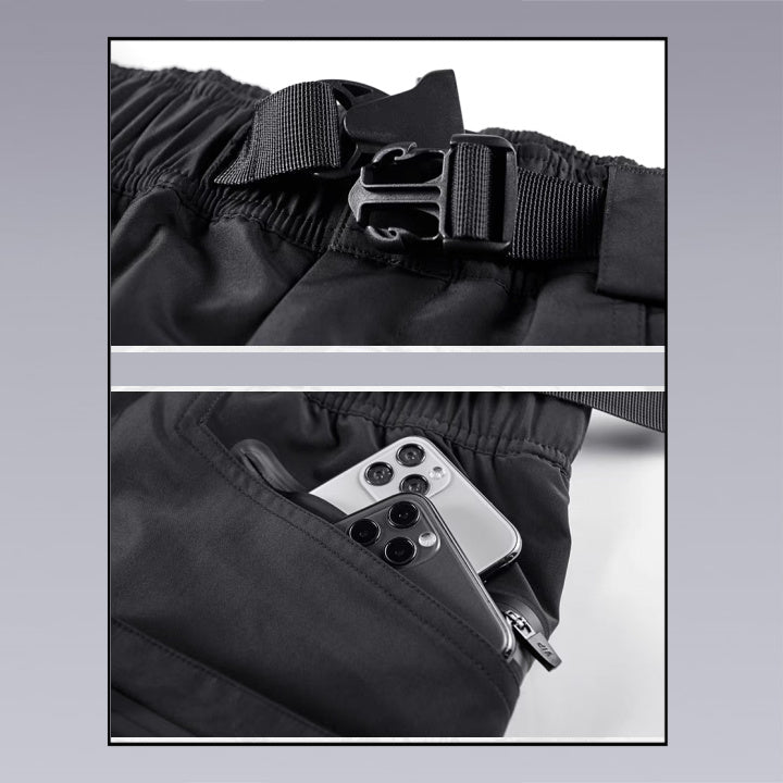 Clotechnow Multi-Pocket techwear Pants are perfect if you are looking for a budget-friendly pair of tactical pants. These shorts have six pockets total, two of which are on the side while another couple of pockets are on the butt area. This pair of tactical pants also come with a removable webbing belt and have a zipper pocket which closes tight at the top. These pants are machine washable and can be dried using the tumble dryer. If you are looking for tactical pants, this one is perfect.