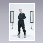 Men standing wearing techwear pants overalls