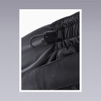 techwear pants overalls in black color