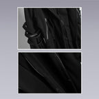 Men Model wearing the black techwear cloak - Clotechnow