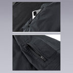 Pockets of the The VIP URBAN Black Techwear T-SHIRT