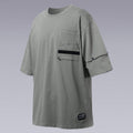 techwear shirt 3D cut, gray color by clotechnow