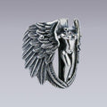 PURE SILVER ANGEL RING - Clotechnow
