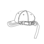 The Black Cyberpunk Functional Cap By Clotechnow Brand. Sketch design