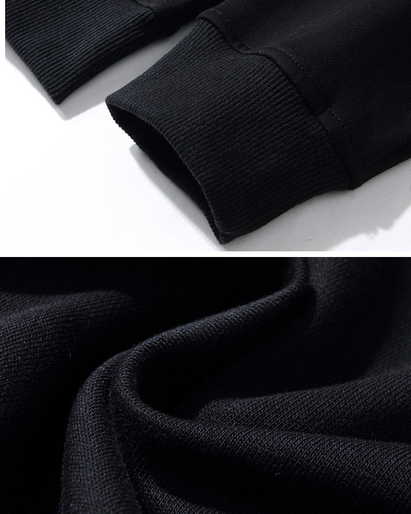 Close-up of black fabric with a focus on texture and color.