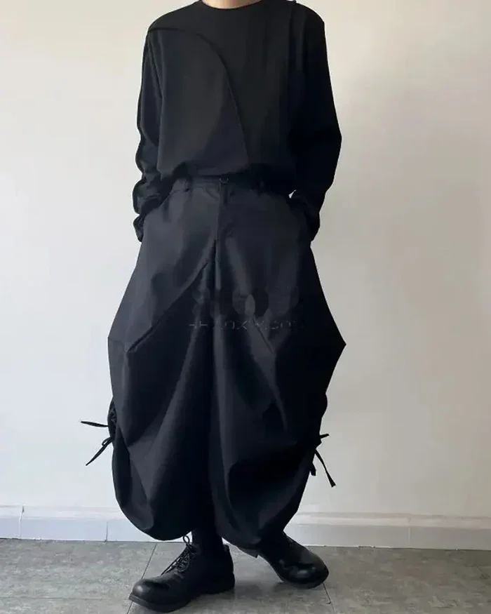 Overscale Baggy Hakama Pants — product view 3