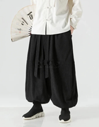 Ribbon Tie Hakama Pants — product view 4