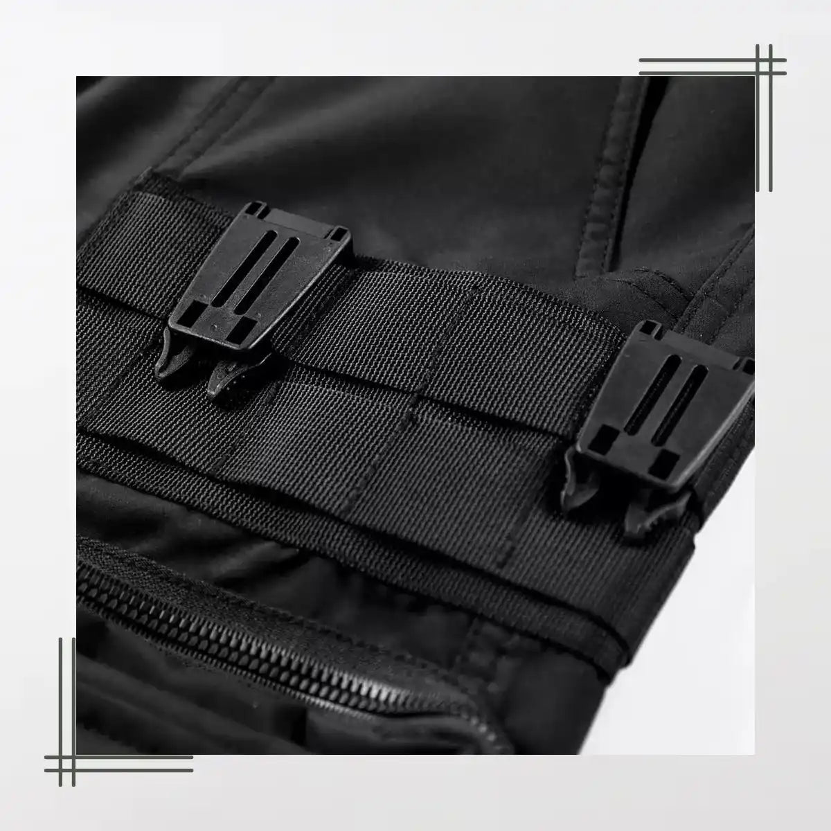 The Black S/23 Functional Multi Pocket Shorts By Clotechnow