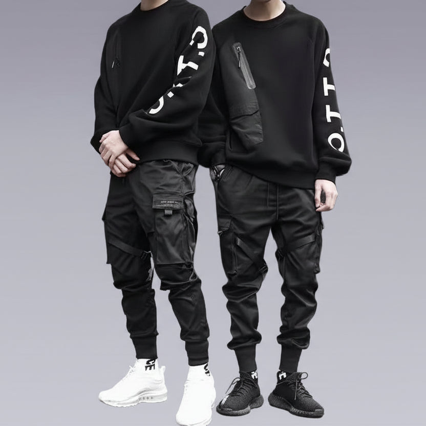 Futuristic Techwear Jogger Pants - Clotechnow