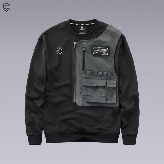 X-11 FUTURISTIC TECHWEAR SWEATER -TECHWEAR SHOP - Clotechnow