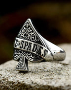 Spade Signal Signet Ring — product view 4