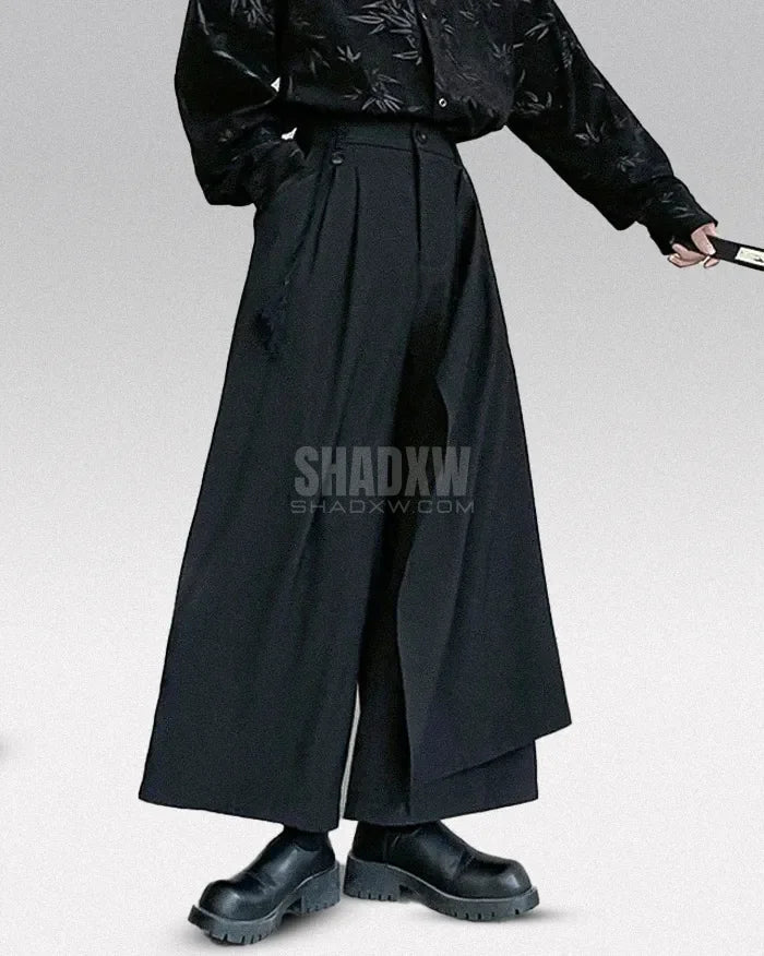 Asymmetric Layer Hakama Pants — product view 2
