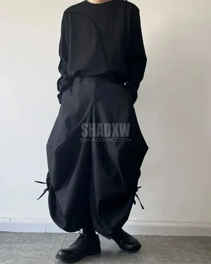Overscale Baggy Hakama Pants — product view 3