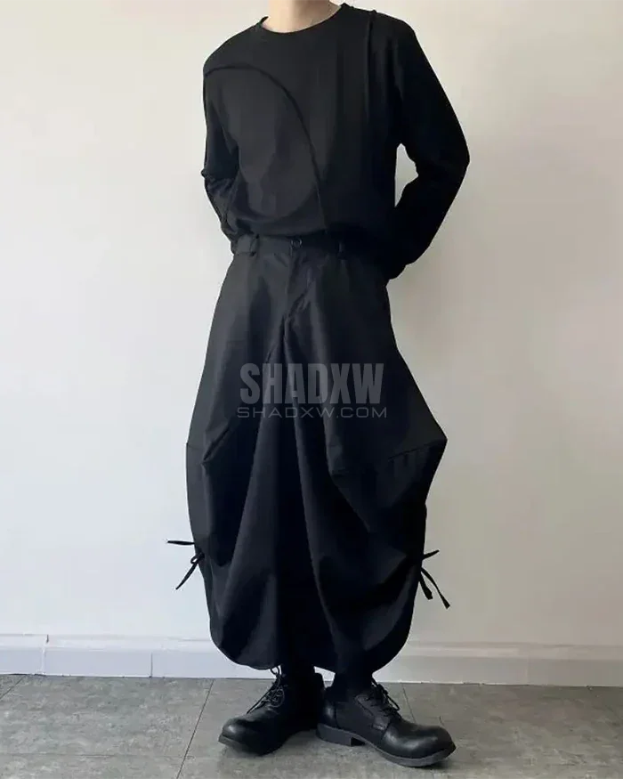 Overscale Baggy Hakama Pants — product view 7