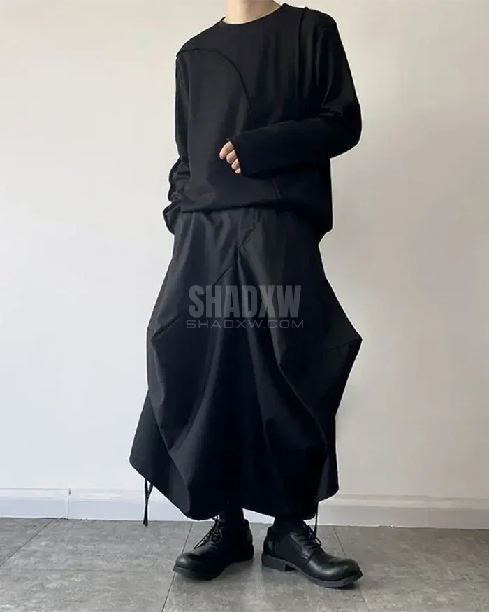 Overscale Baggy Hakama Pants — product view 5
