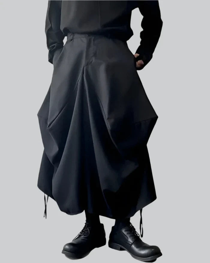 Overscale Baggy Hakama Pants — product view 1
