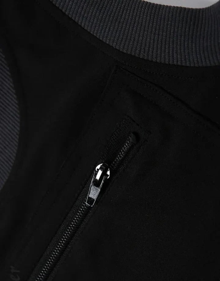 Dark graphic techwear t-shirt with an abstract futuristic print and relaxed urban streetwear silhouette, Clotechnow series 083 — view 6