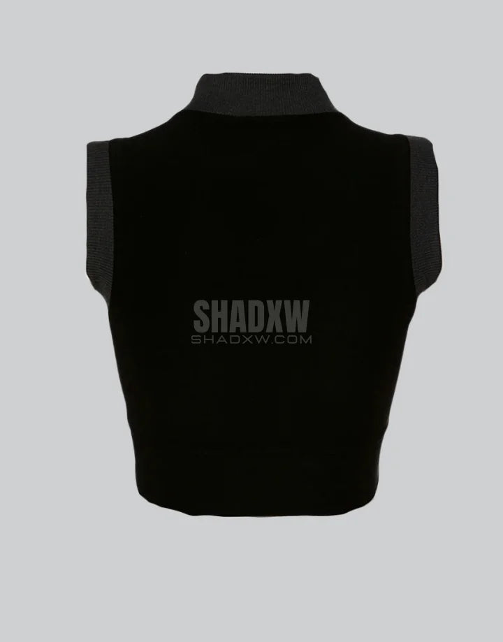 Dark graphic techwear t-shirt with an abstract futuristic print and relaxed urban streetwear silhouette, Clotechnow series 083 — view 4