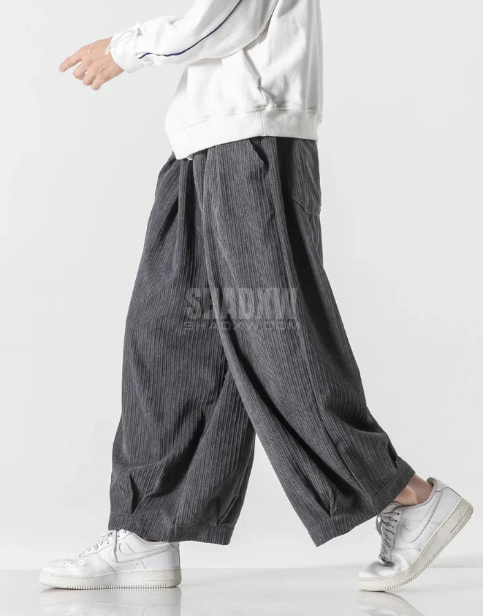Cord Texture Hakama Pants — product view 7