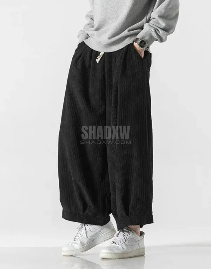 Cord Texture Hakama Pants — product view 3