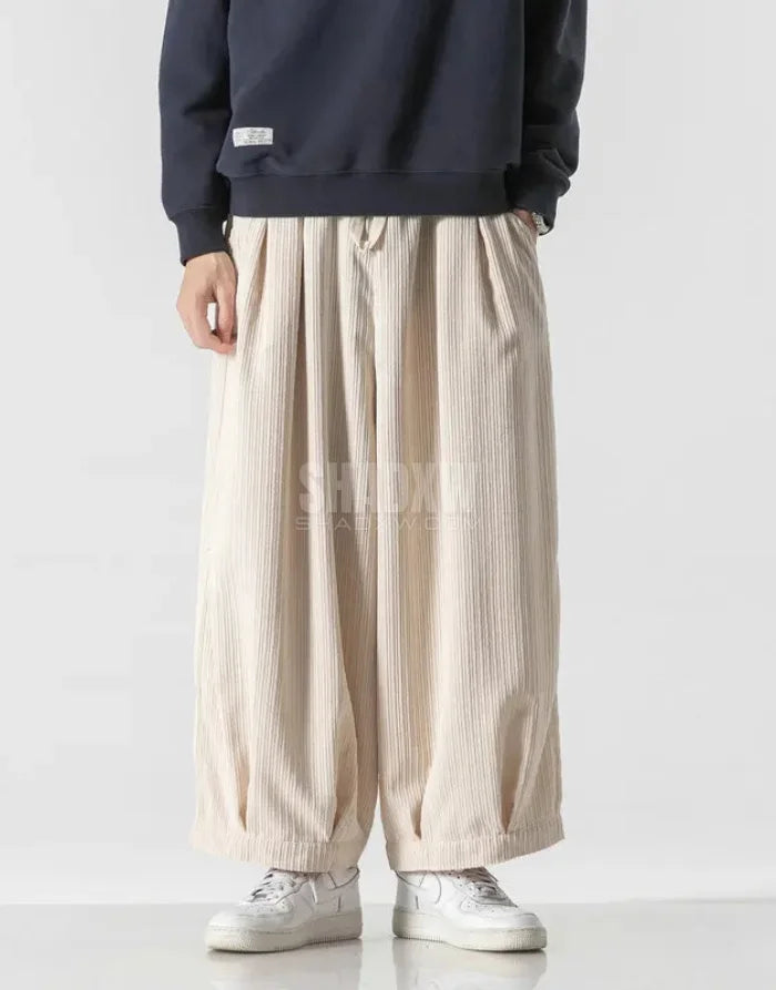Cord Texture Hakama Pants — product view 12