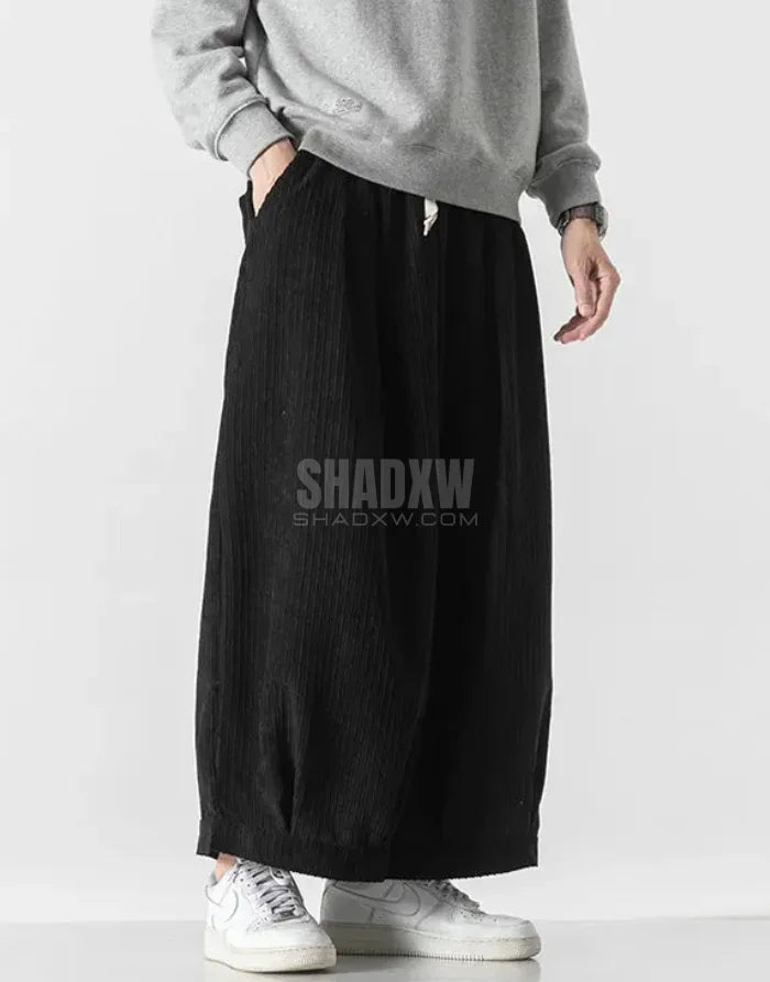 Cord Texture Hakama Pants — product view 4