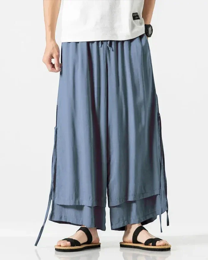 Canvas Pleat Hakama Pants — product view 3