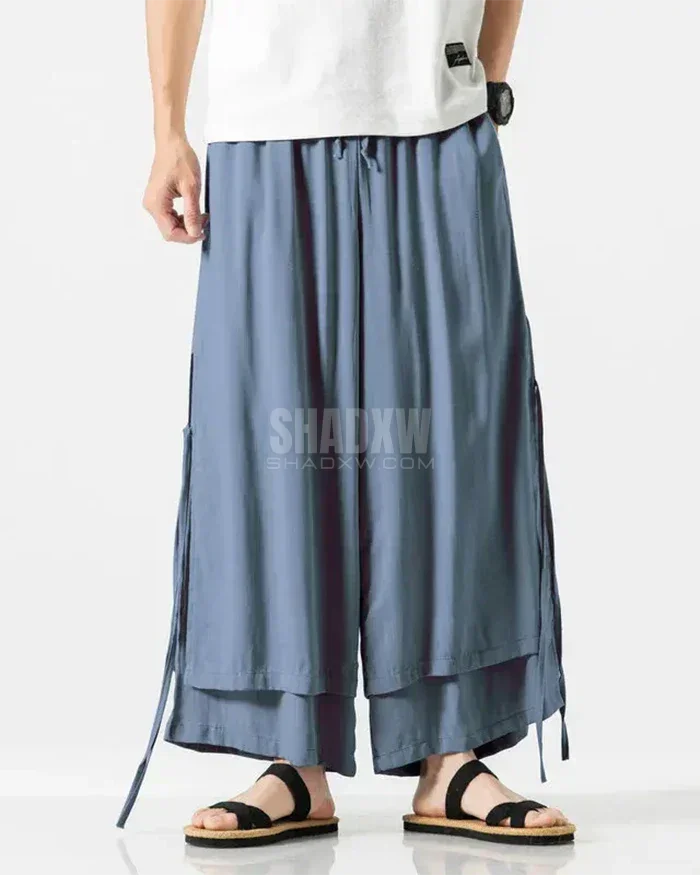 Canvas Pleat Hakama Pants — product view 3