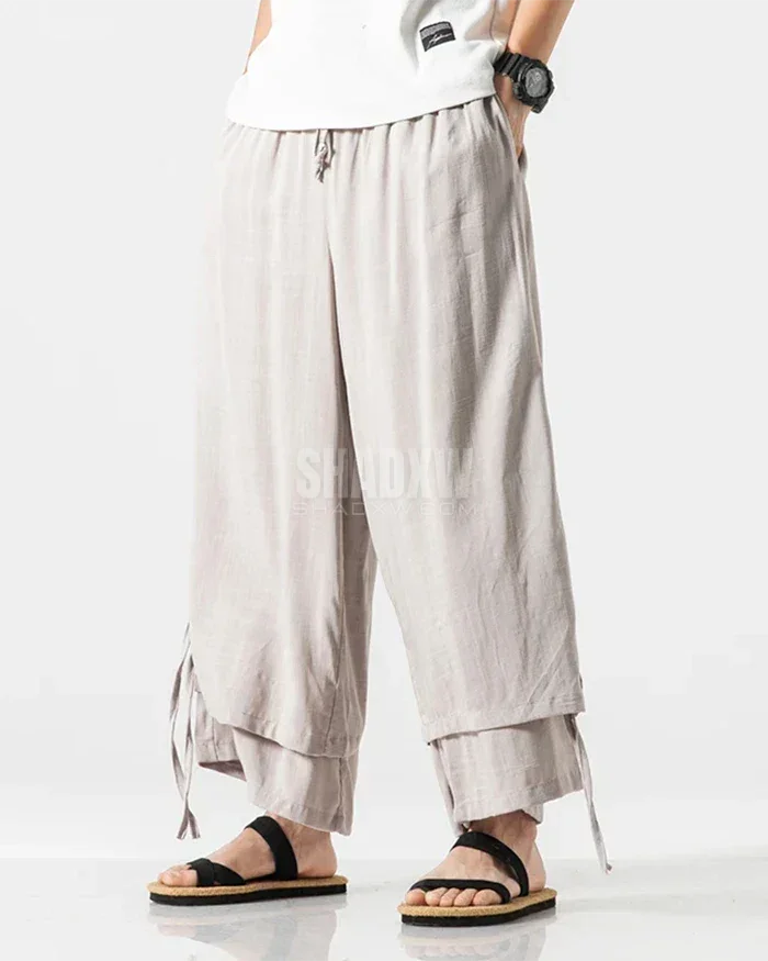 Canvas Pleat Hakama Pants — product view 10
