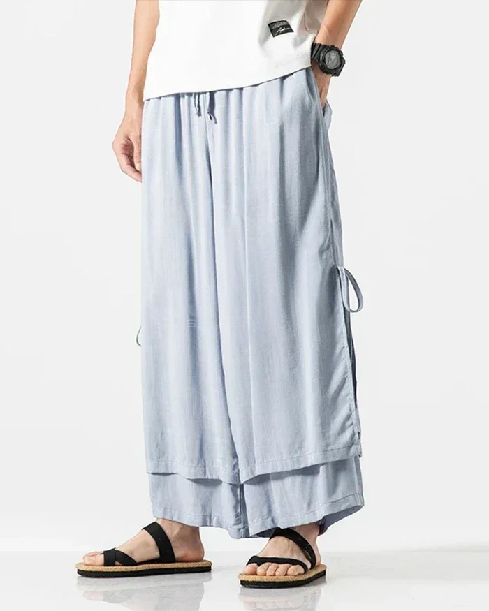 Canvas Pleat Hakama Pants — product view 9