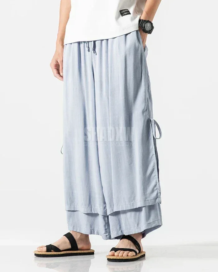 Canvas Pleat Hakama Pants — product view 9