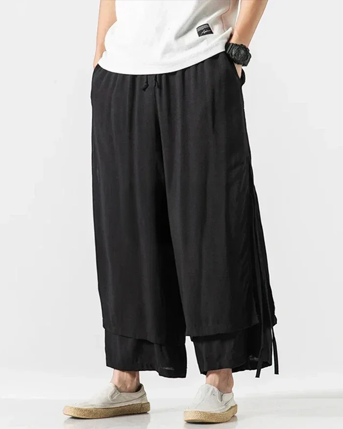 Canvas Pleat Hakama Pants — product view 8