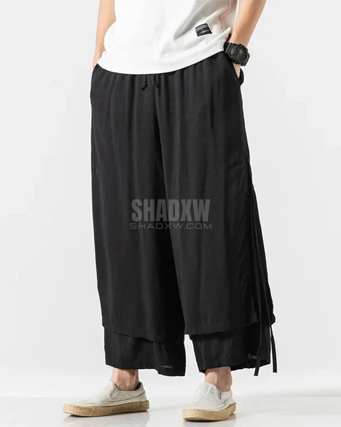 Canvas Pleat Hakama Pants — product view 8