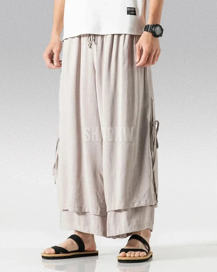 Canvas Pleat Hakama Pants — product view 7
