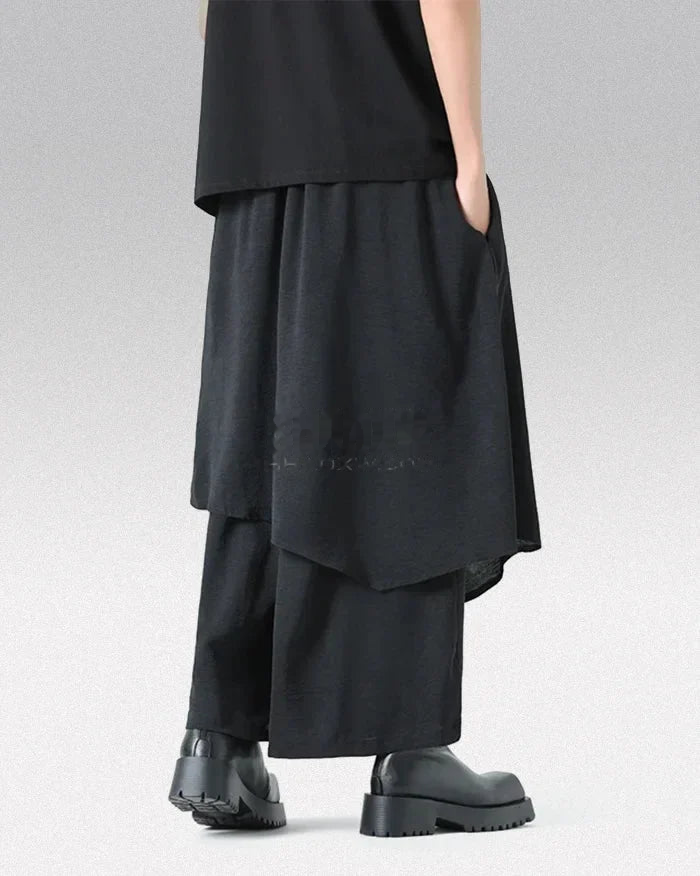 Monochrome Divide Hakama Pants — product view 3