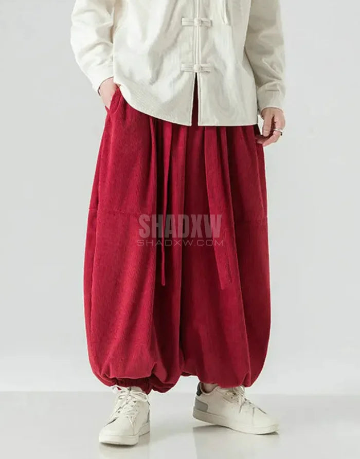 Ribbon Tie Hakama Pants — product view 14