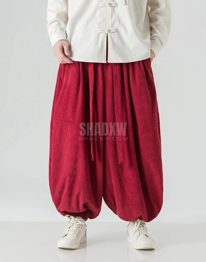 Ribbon Tie Hakama Pants — product view 12