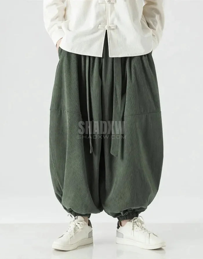 Ribbon Tie Hakama Pants — product view 9