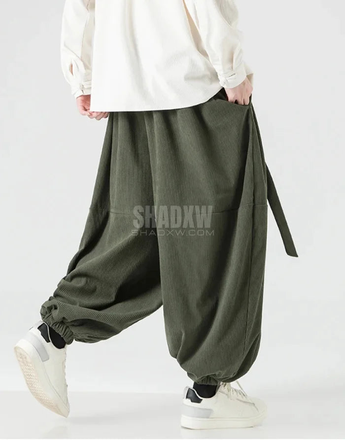 Ribbon Tie Hakama Pants — product view 8