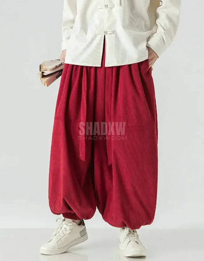 Ribbon Tie Hakama Pants — product view 15