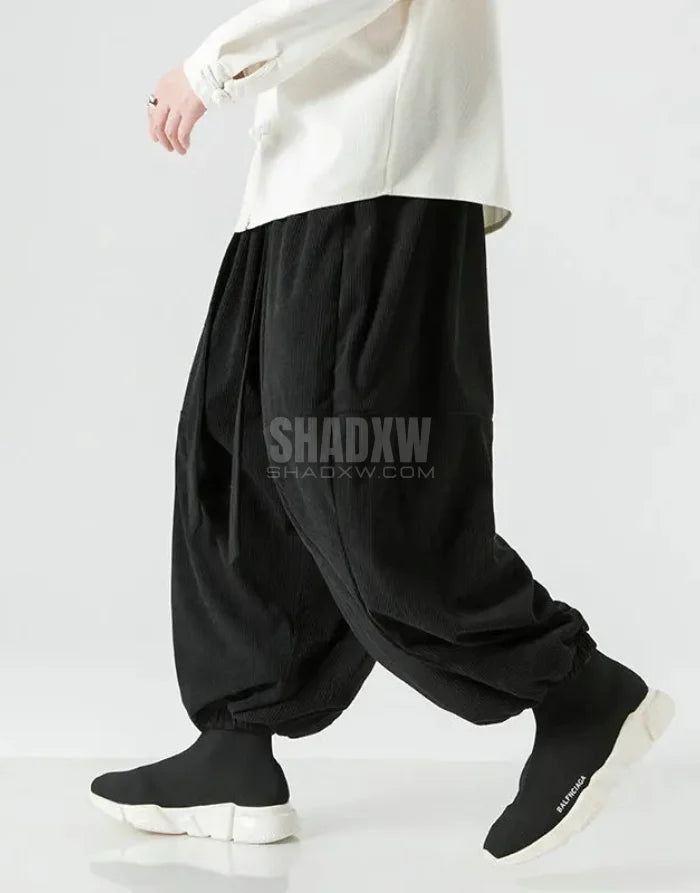 Ribbon Tie Hakama Pants — product view 5