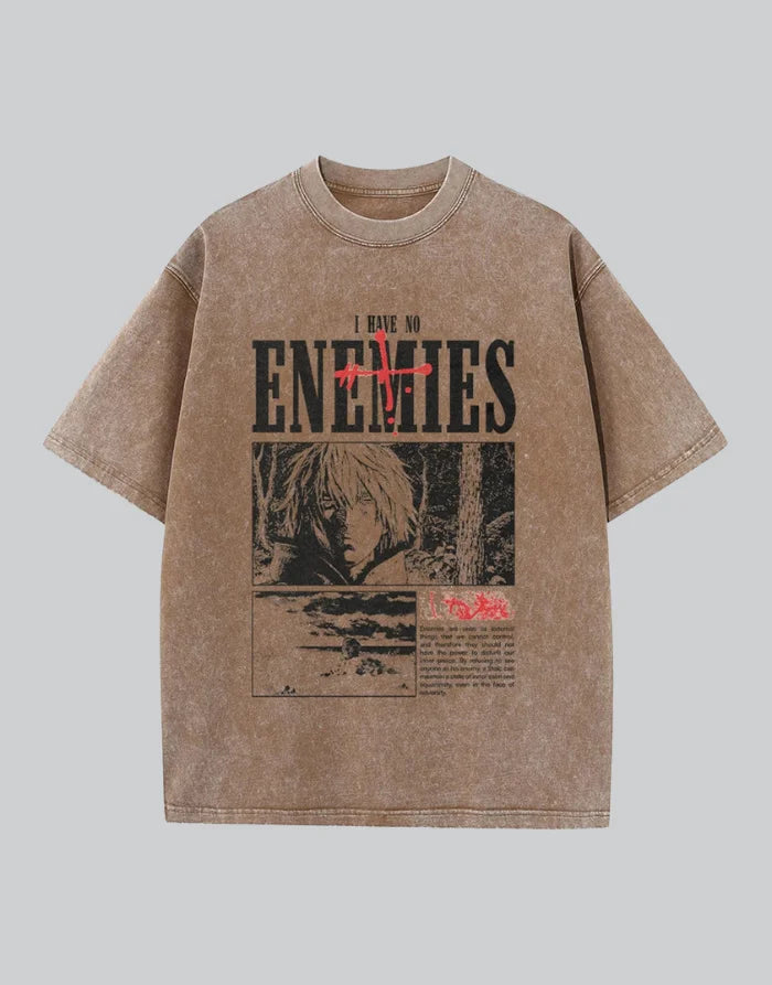 Dark graphic techwear t-shirt with an abstract futuristic print and relaxed urban streetwear silhouette, Clotechnow series 110 — view 1